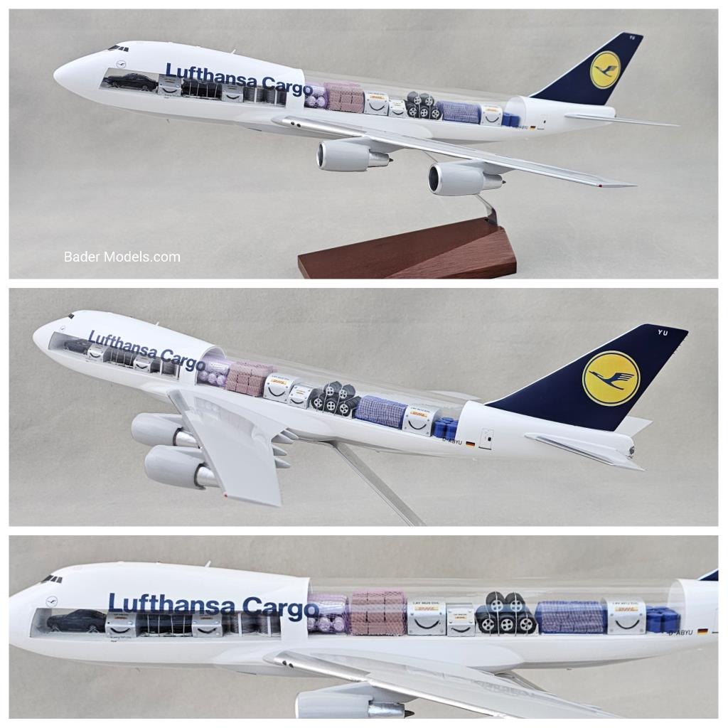 Lufthansa (OC-2) - B747-200F - (1:144) - 180° Clear Top